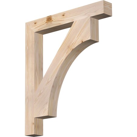 Ekena Millwork Westlake Block Smooth Bracket, Douglas Fir, 3 1/2"W x 28"D x 32"H BKT04X28X32WTL05SDF